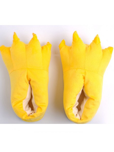 Yellow Plush Paw Claw House Slippers Animal Costume Shoes