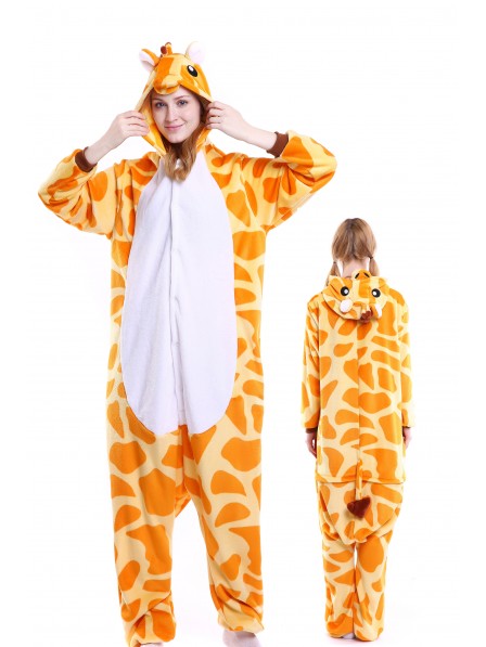 Giraffe Onesie Pajamas Flannel