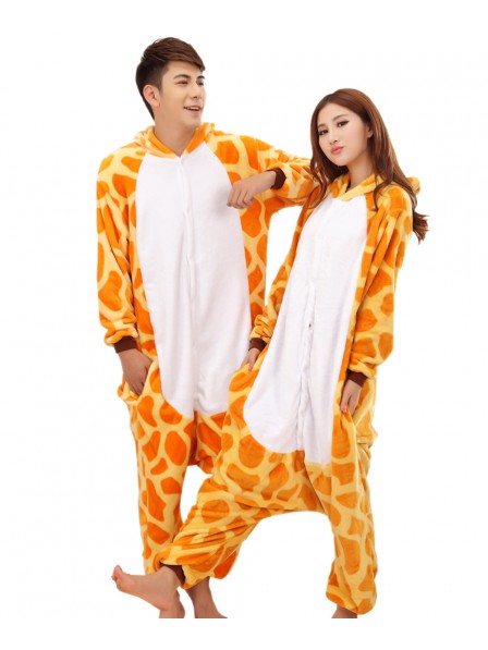 Giraffe Onesie Pajamas Flannel