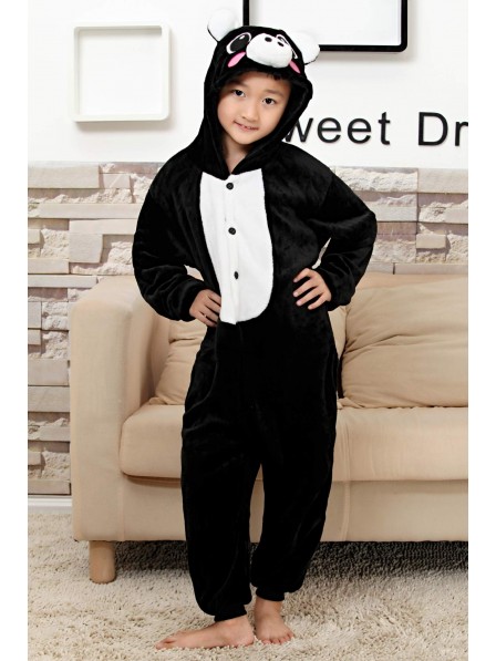 Black Pig Onesie Pajamas for Kids