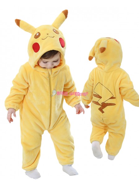 Cute Infant Pikachu Halloween Costumes Baby Onesies Newborn Outfit