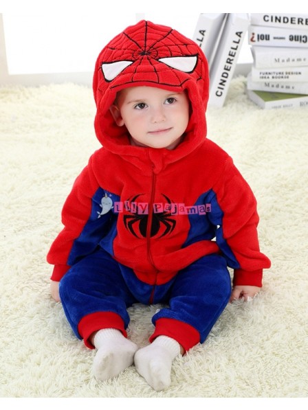 Cute Infant Spider Man Halloween Costumes Baby Onesies Newborn Outfit