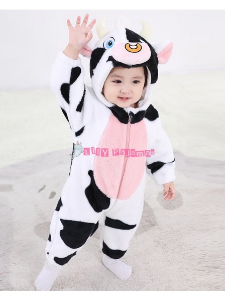 Cute Infant Cow Halloween Costumes Baby Onesies Newborn Outfit
