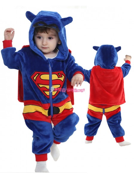 Cute Infant Superman Halloween Costumes Baby Onesies Newborn Outfit