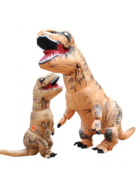 Blow Up Inflatable Dinosaur T Rex Costume Halloween Costumes Brown