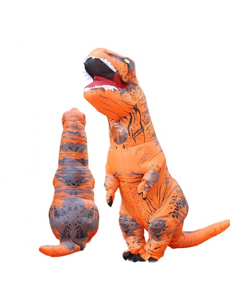 Inflatable Blow Up T Rex Dinosaur Costume Suit Orange