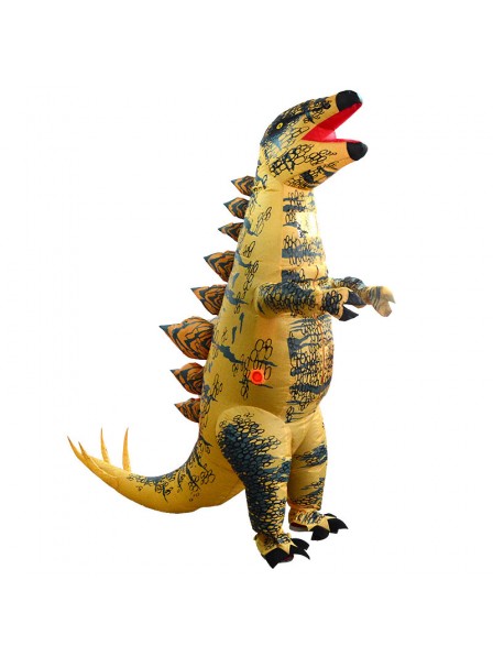 Inflatable Dinosaur Costume Blow Up Halloween Funny Suit Stegosaurus