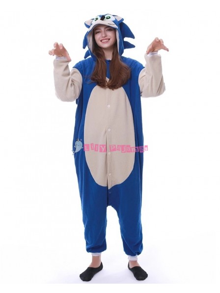 Sonic the Hedgehog Onesie for Adults Quick & Simple Halloween Costumes Outfit