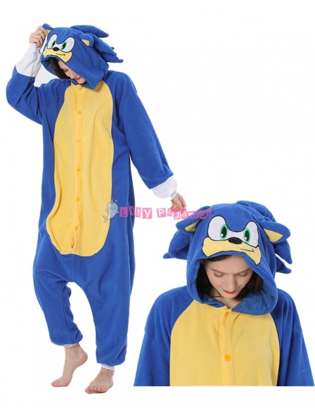 Sonic the Hedgehog Onesie for Adults Quick & Simple Halloween Costumes Outfit