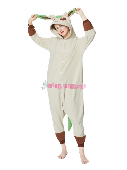 Leafeon Onesie for Adults Quick & Simple Halloween Costumes Outfit