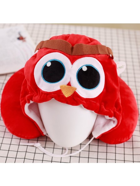 Red Owl Neck Pillow