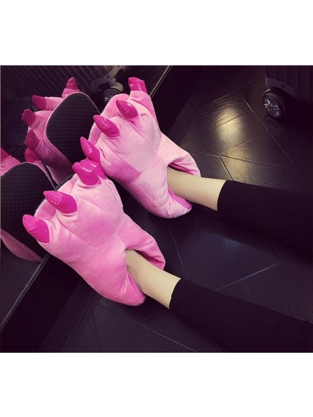 Pink Plush Paw Claw House Slippers Animal Costume Shoes
