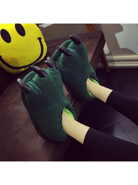 Green Plush Paw Claw House Slippers Animal Costume Shoes