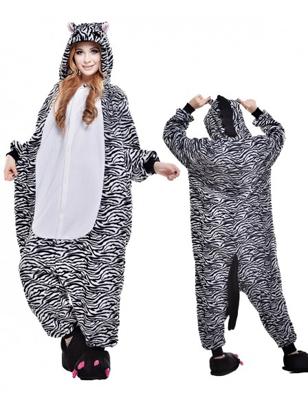 Zebra Onesie Pajamas Polar Fleece