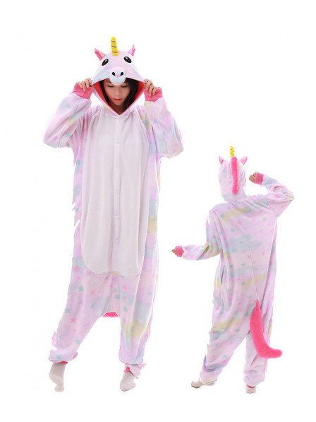 Pastel Dream Unicorn Onesie Pajamas Polar Fleece