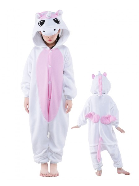 Pink Unicorn Onesie Kids Polar Fleece