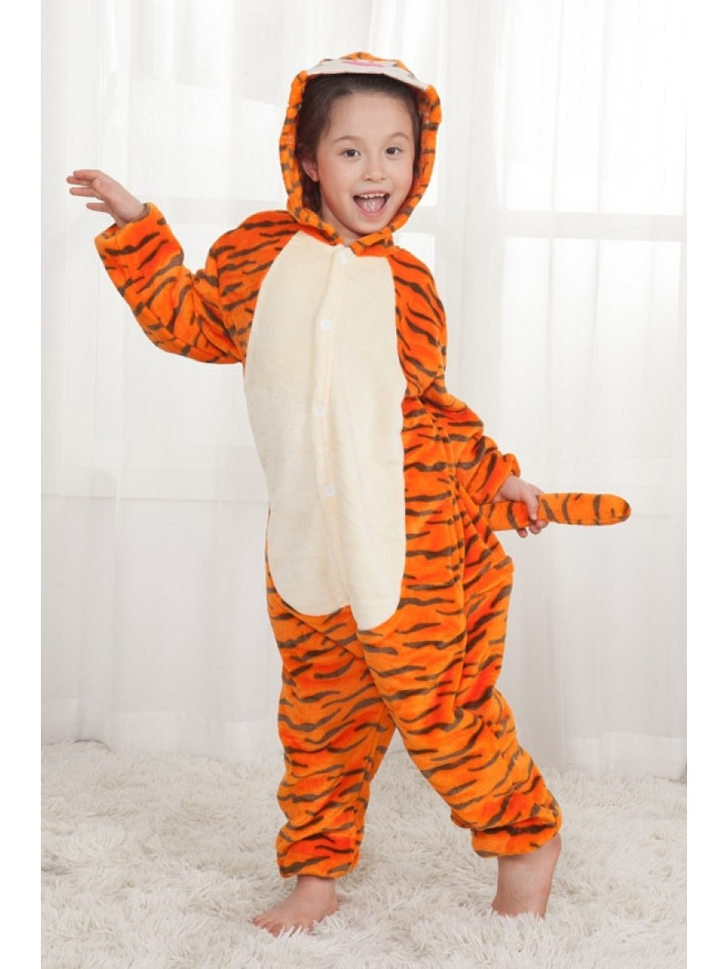 Tigger Onesie Kigurumi Pajamas Kids For Kids | Lilypajamas.com